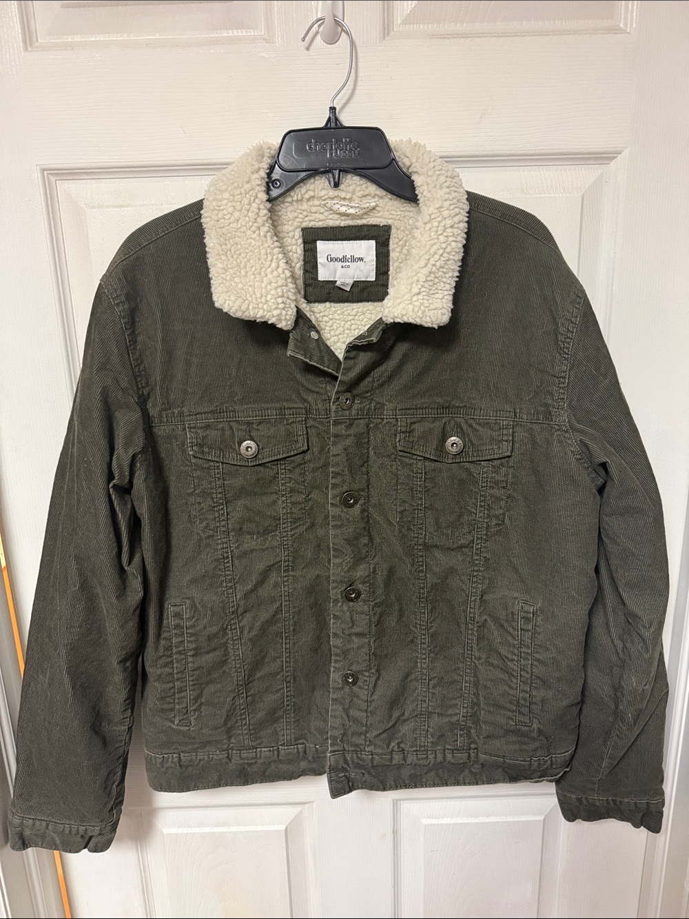 Goodfellow & Co Brown Sherpa-Lined Trucker Jacket